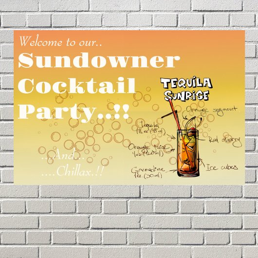 Poster Sundowner Tequila Cocktail Party
