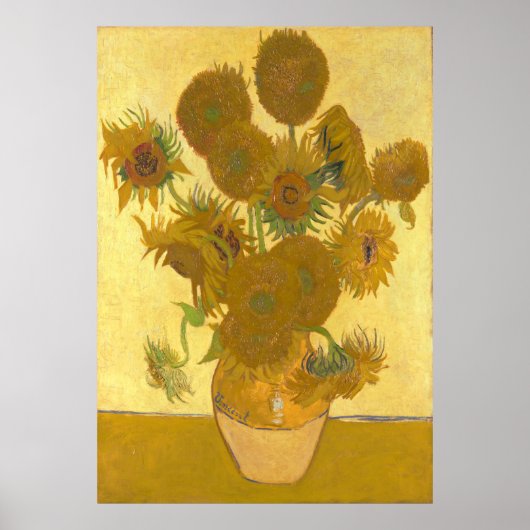 Poster Sunflower Arles par Vincent van Gogh (Devant)