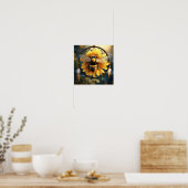 Poster Sunflower Bee Dreamcatcher, (Cuisine)
