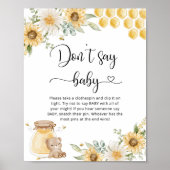 Poster Sunflower Bee ne dit pas bébé gaby douche jeu (Devant)