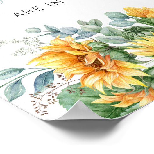 Poster Sunflower Devine Combien de baisers Douche (Coin)