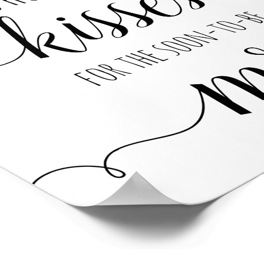 Poster Sunflower Douche Devinez Combien de baisers (Coin)