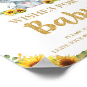 Poster Sunflower Elephant Wives for Baby Sign Activity (Coin)