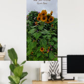 Poster Sunflower et Morning Glory Photographie Ajouter un (Bureau à domicile)