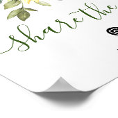 Poster Sunflower Eucalyptus Partagez le signe Mariage d'a (Coin)