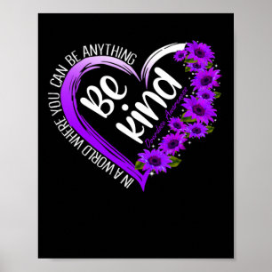 Poster Sunflower Heart Be Genre Purple Overdose Sensibili