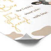 Poster Sunflower Holy Cow Baby shower Maman Osa Bar (Coin)