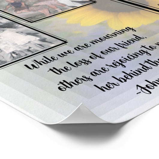 Poster Sunflower Infinity 2 Photo Citation Programme comm (Coin)