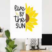 Poster Sunflower Lover | Vivez Par Le Soleil (Bureau à domicile)