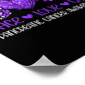 Poster Sunflower Peace Love Pancréatic Cancer Awareness R (Coin)