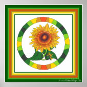 Poster Sunflower Print (Devant)