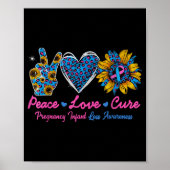 Poster Sunflower Ribbon Pregnancy Infant Loss Awareness C (Devant)