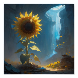 Poster sunflower wall art
