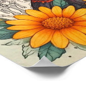 Poster SunflowerDayOfTheDeadWitch (Coin)