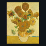 Poster Sunflowers 1888 par Vincent van Gogh<br><div class="desc">Vincent Willem Gotch (ˈvvvsch: ˈnnt ɱʋlv ɑˈDujulx) 30 March 1853 - 29 Y 1890) ce qu'a Dutch Post-impressionist painter who posthumously beone behumously one of the most famous and influential figures in the history of western art. in a decade, he created about 2, 100 artworks, including aroet 860 oil paintings,...</div>