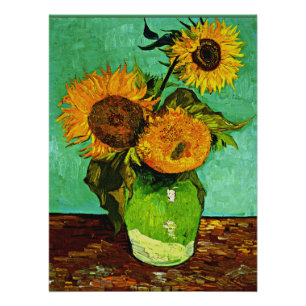 Poster Sunflowers, 3, par Vincent van Gogh