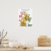 Poster Sunflowers Bible Scripture 1 Thessalonians 5:11 (Cuisine)