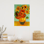 Poster Sunflowers bien-aimés de Van Gogh (12) (Cuisine)