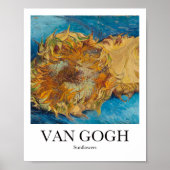 Poster Sunflowers par Vincent Van Gogh (Devant)