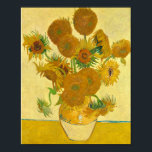 Poster Sunflowers par Vincent Van Gogh<br><div class="desc">Sunflowers par Vincent Van Gogh</div>