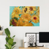 Poster Sunflowers par Vincent van Gogh (Bureau à domicile)