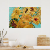 Poster Sunflowers par Vincent van Gogh (Cuisine)