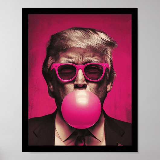 Poster Sungels roses Trump Bubble Gum (Devant)