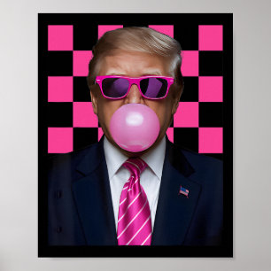 Poster Sungles roses Trump Bubble Gum Shirt 2024 Vote Pre