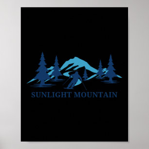 Poster Sunlight Mountain Colorado Station de ski Montagne