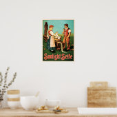 Poster SUNLIGHT SEIFE Swiss Lave Détergent Savon Advert (Cuisine)