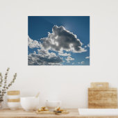 Poster Sunlit Clouds Under Open Sky (Cuisine)