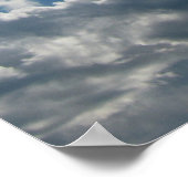 Poster Sunlit Clouds Under Open Sky (Coin)