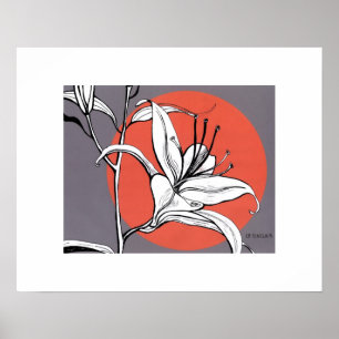 Poster Sunlit Daylily