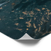 Poster Sunlit Ocean Waves - Reflective Nature Photography (Coin)