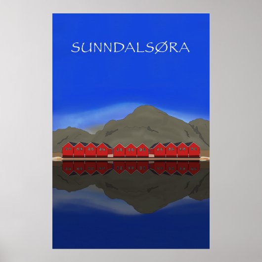 Poster Sunndalsøra Nordmøre Norvège (Devant)