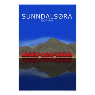 Poster Sunndalsøra Norvège