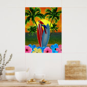 Poster Sunny Beach Surf (Cuisine)