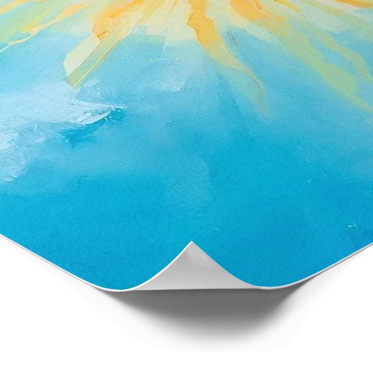 Poster Sunny Blue Sky Art (Coin)