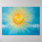 Poster Sunny Blue Sky Art (Devant)