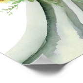 Poster Sunny Orange, Bouquet en cascade nuptiale 1, (Coin)