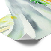 Poster Sunny Orange, Bridal Cascading Bouquet 2, (Coin)