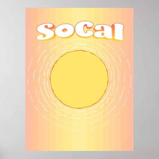 Poster Sunny SoCal (Devant)