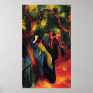 Poster Sunny Way, par August Macke