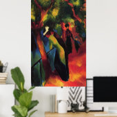 Poster Sunny Way, par August Macke (Bureau à domicile)