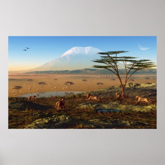 Poster Sunrise africaine (Devant)