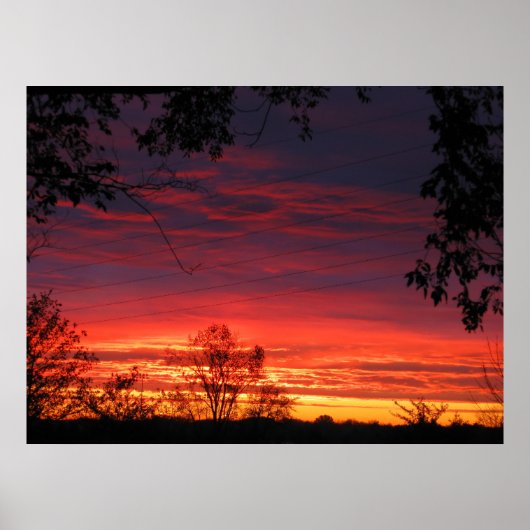 Poster Sunrise Automne (Devant)