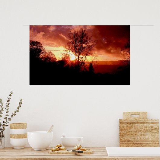 Poster Sunrise aux fraises (Cuisine)