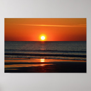 Poster Sunrise Beach de Seabrook Island