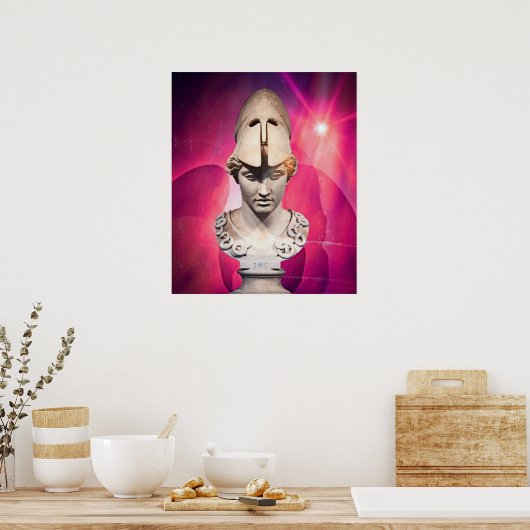 Poster Sunrise Berlin Statue (Cuisine)