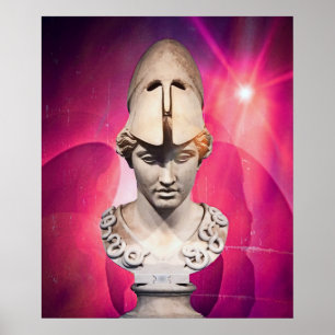 Poster Sunrise Berlin Statue